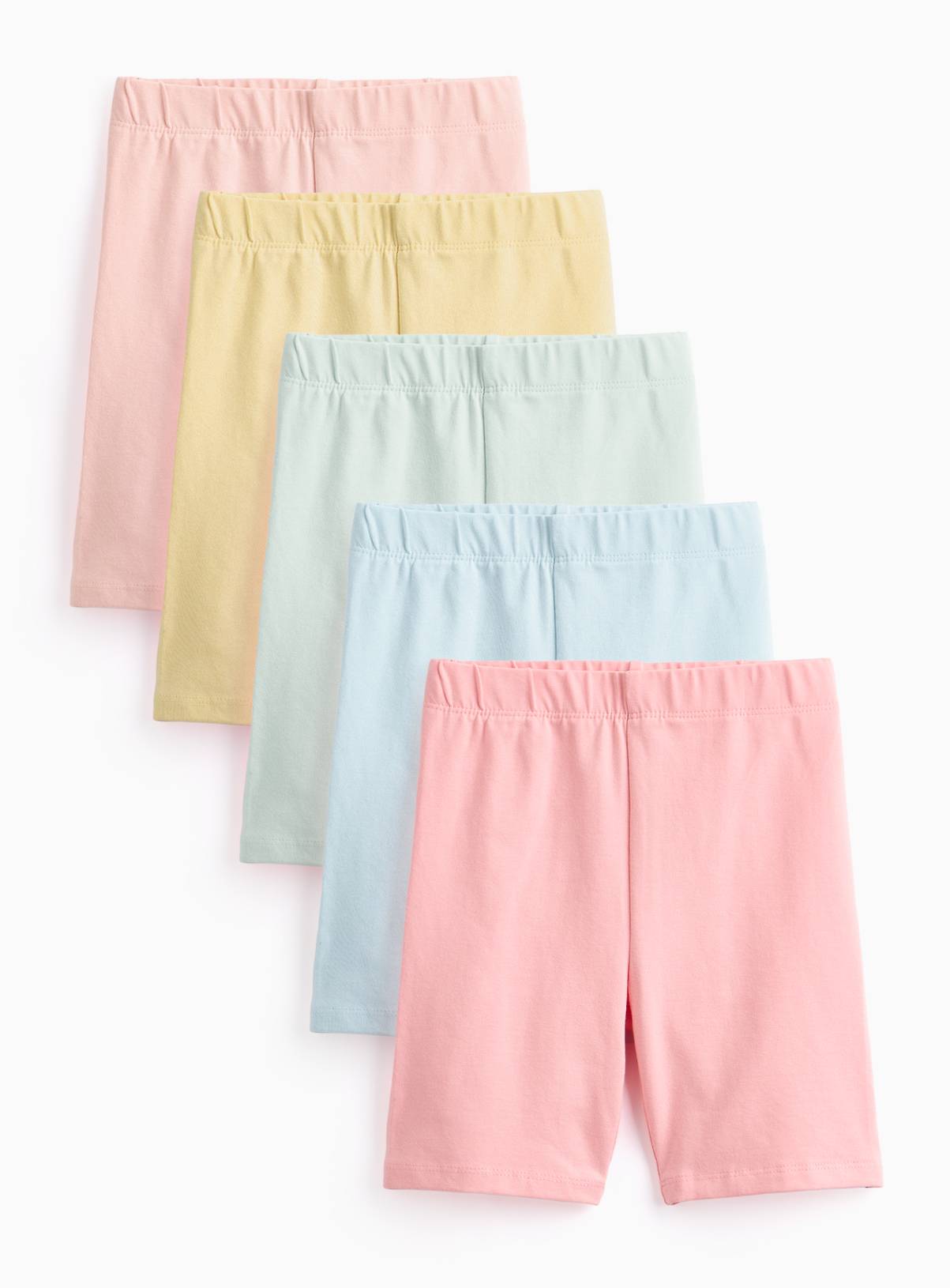 Multicoloured Cycling Shorts 5 Pack 12 years - Image 1